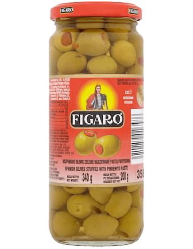 Olives vertes avec piments - Figaro - 340g