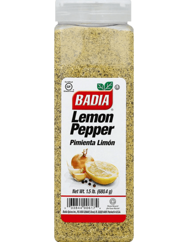 Badia Lemon Pepper 1.5lb (680.4g)